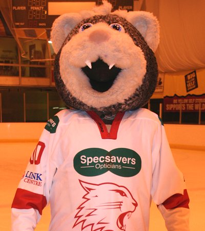 Swindon Wildcats mascot Willie