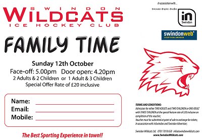 Swindon Wildcats discnt voucher