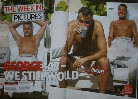 George Clooney and Swindon - according to HEAT magazine