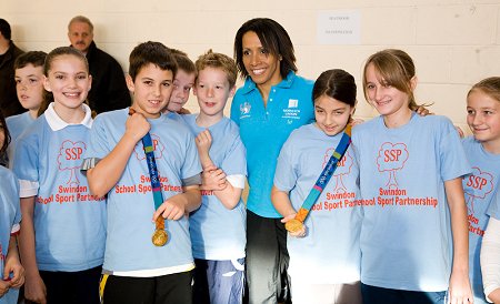 Kelly Holmes in Swindon