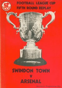 Swindon Town v Arsenal programme 11 December 1979