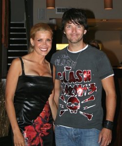 Melinda Messenger and Wayne Roberts, seen here at the opening of the Old Bank Brasserie, Old Town, Swindon
