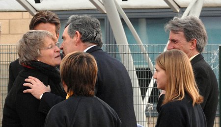 Gordon Brown and Anne Snelgrove in Swindon 09 Jan 2009