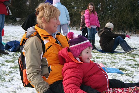 Sledging in Swindon 03 Feb 2009