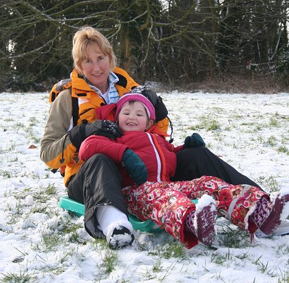 Sledging in Old Town 03 Feb 2009