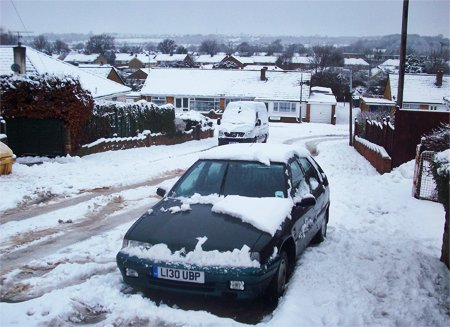 Snow Greenmeadow Swindon 06 Feb 2009