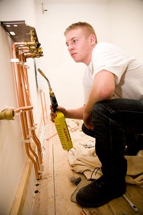 Swindon College plumber apprentice 