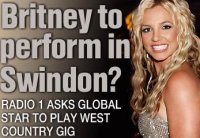 Britney Spears to appear in Swindon?