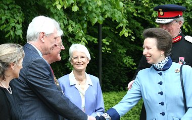 Princess Ann introduced to Swindon Council Cheif