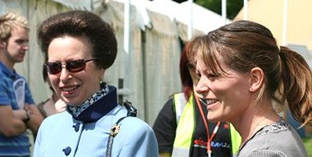 Princess Ann in Swindon opneing the corpotate games 