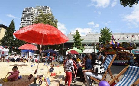 Swindon town centre beach