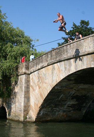 Lechlade Bridge Jumping, near Swindon