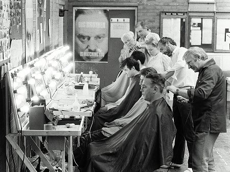 1984 hair-cutting at Talk of the Town