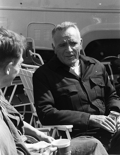 Richard Burton during filming of 1984, his last-ever film