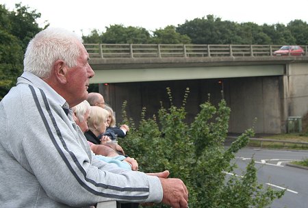 Repatriation passes through Stratton St Margaret in Swindon