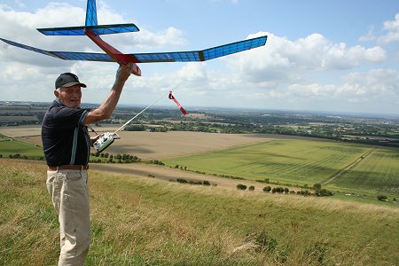 Model Flying in Swindon on Liddington Hill