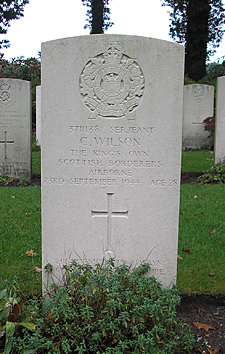 Grave of Cliff Wilson, Arnhem hero from Swindon