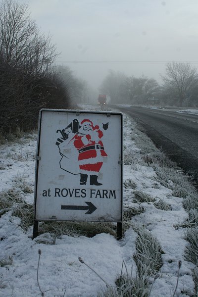 A361 near Highworth frosted over