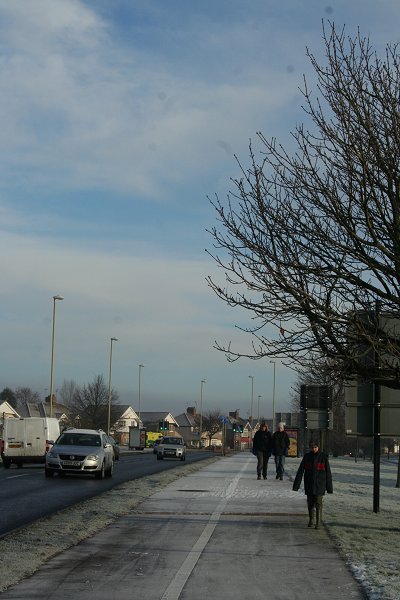 Oxford Road, Swindon frosted over