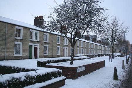 Swindon town centre snow 06 January 2010