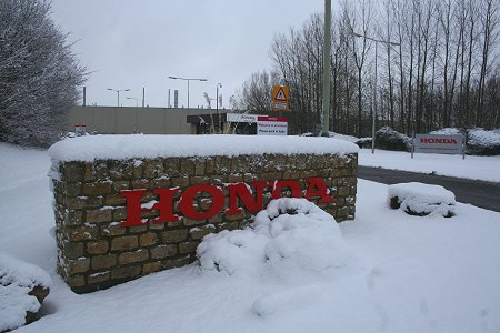 Swindon Honda Snow 06 January 2010