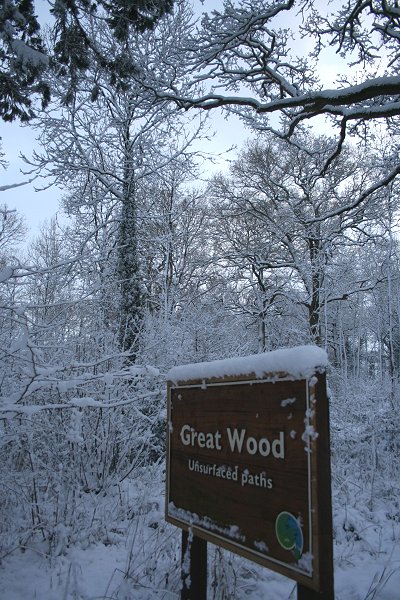 Swindon Stanton Park snow 06 January 2009