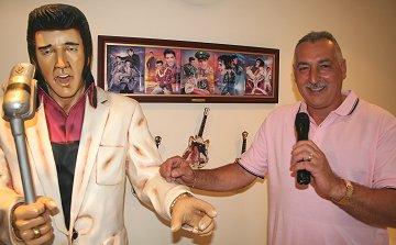 Elvis and Joe Galati at Graceland, Swindon