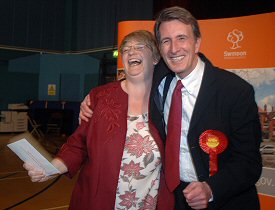 Anne Snelgrove & Michael Wills win their Swindon seats at the General Election 2005