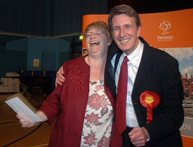 Anne Snelgrove & Michael Wills win their Swindon seats at the General Election 2005