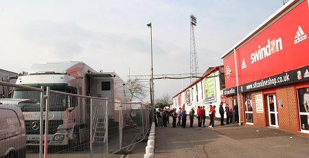 SKY cameras at Swindon Town FC