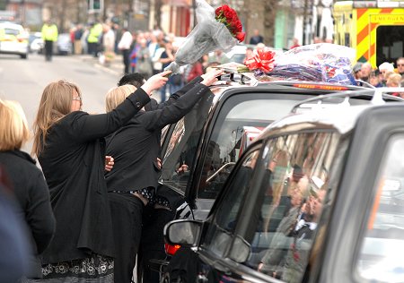 repatraition of Jonathan Burgess passes through Wootton Bassett