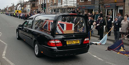 repatraition of Jonathan Burgess passes through Wootton Bassett