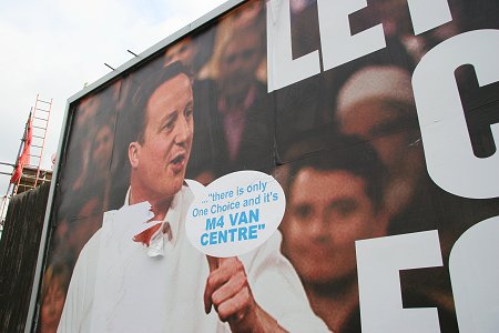 David Cameron poster Swindon