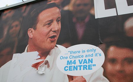 David Cameron poster Swindon