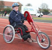 Cyclist at the County Ground