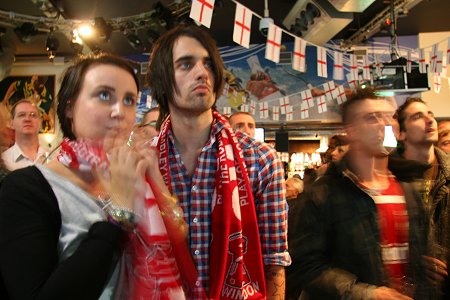 Town fans at TPs bar Swindon