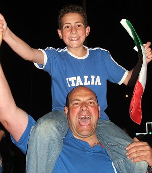 Italian celebrations after the World Cup Final 2006