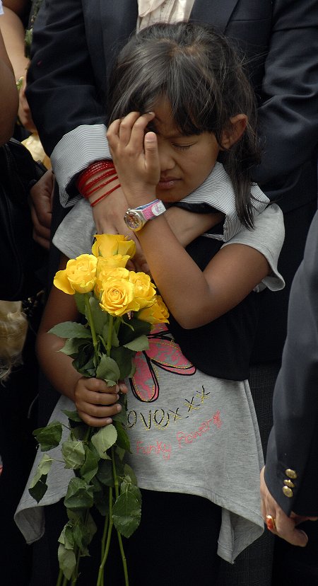 Gurkha family mourn at Wootton Bassett 20 July 2010