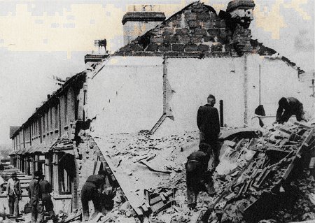 Bombed Swindon 1942