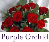 Purple Orchid Red Roses Swindon