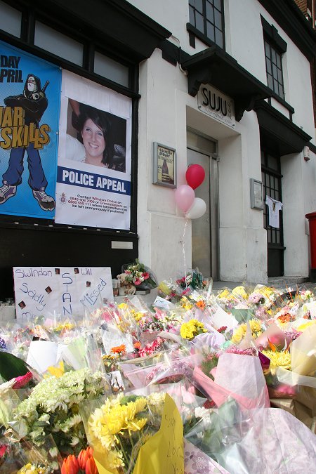 Flowers laid for Sian O'Callaghan at Suju