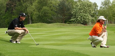 David Howell and Miquel Angel Jiminez at Wentworth