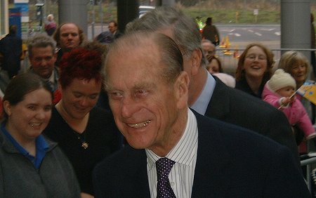 Duke of Edinburgh in Swindon - 28 Feb 2003