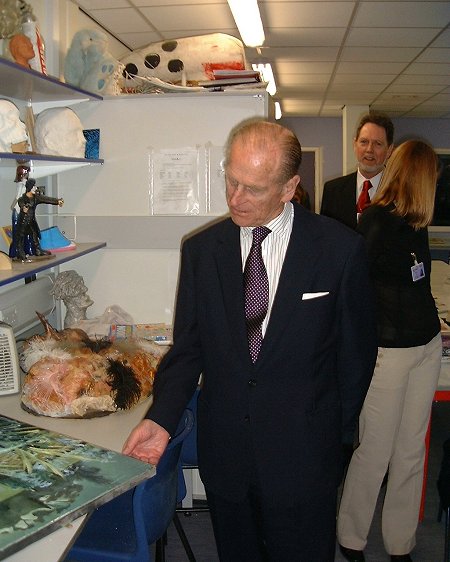 Duke of Edinburgh in Swindon - 28 Feb 2003