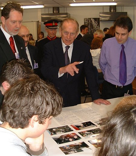 Duke of Edinburgh in Swindon - 28 Feb 2003