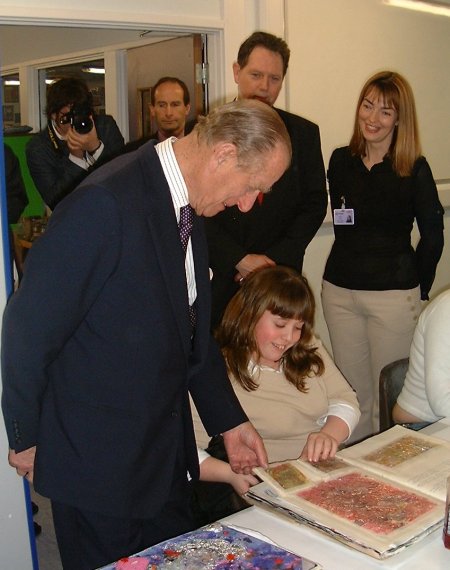 Duke of Edinburgh in Swindon - 28 Feb 2003