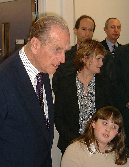 Duke of Edinburgh in Swindon - 28 Feb 2003