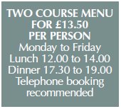 Rose & Crown at Ashbury Lunch Offer