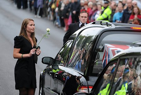 Repatriation of Daniel John Clack, Wootton Bassett 18 August 2011