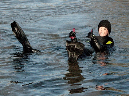 Swimming Down The Thames 08